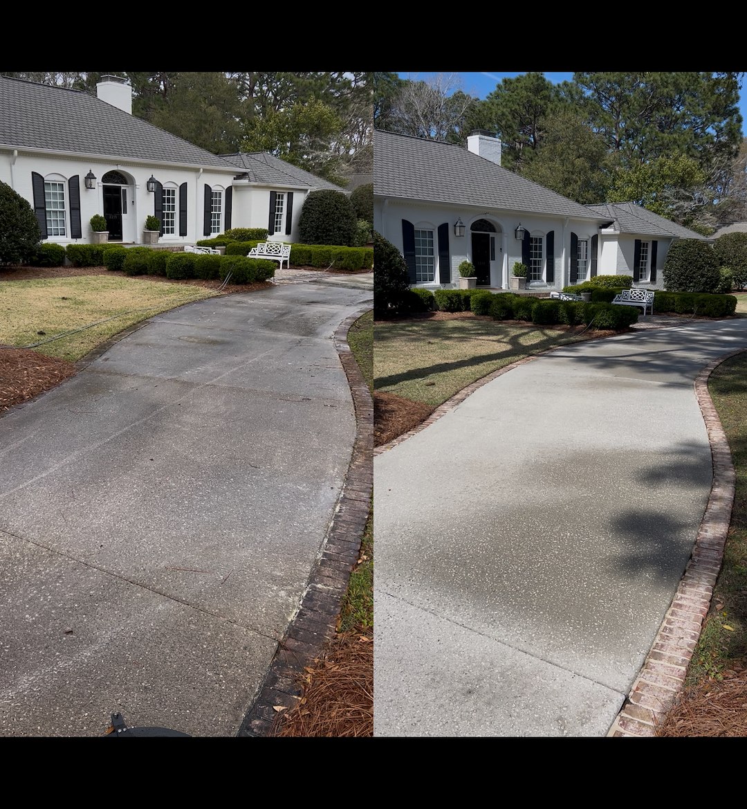 Driveway Cleaning in Highland Hills, Wilmington NC | Professional Pressure Washing Project Thumbnail